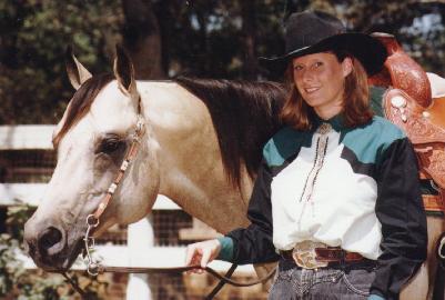 Christine Michelson with her stallion Cals Special Edition